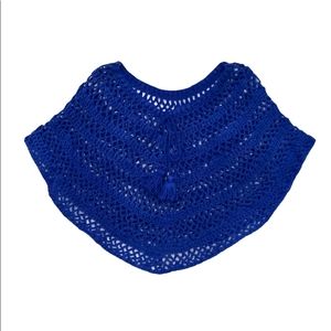 Crocheted handmade poncho